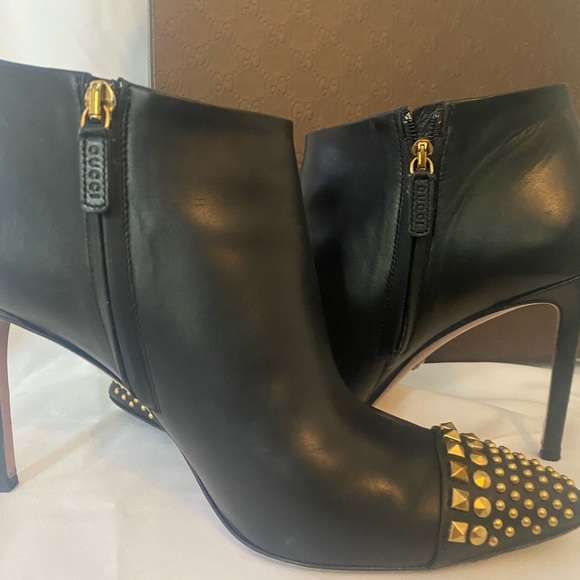Gucci Malaga Kid Black Ankle boots. Size 38.5. Gorgeous 🦋🦋🦋 - Picture 11 of 11
